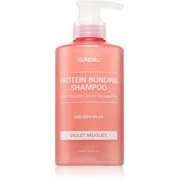 KUNDAL Protein Bonding Care Shampoo tápláló sampon száraz és sérült hajra illattal Violet Muguet 500 ml akciós termékkép 1