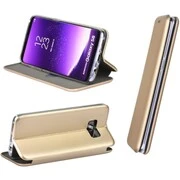 Samsung Galaxy S20 Ultra 5G SM-G988, Oldalra nyíló tok, stand, Forcell Elegance, arany akciós termékkép 1