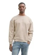 TOM TAILOR DENIM Tréning póló  greige / fehér termék 2. képe