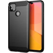 Motorola Moto G9 / G9 Play / E7 Plus, Szilikon tok, közepesen ütésálló, szálcsiszolt, karbon minta, fekete akciós termékkép 1
