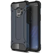 Samsung Galaxy A02s / M02s SM-A025F / M025F, Műanyag hátlap védőtok, Defender, fémhatású, sötétkék akciós termékkép 1