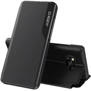 Huawei Mate 20 Lite, Oldalra nyíló tok, stand, hívás mutatóval, Wooze FashionBook, fekete akciós termékkép 1