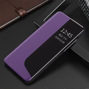 Huawei P40, Oldalra nyíló tok, stand, hívás mutatóval, Wooze FashionBook, lila termék 2. képe