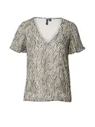 VERO MODA Blúz 'VMSMILLA'  fekete / fehér akciós termékkép 1