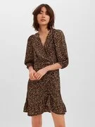 VERO MODA Ruha 'Olga'  barna / fekete / fehér termék 2. képe