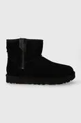 UGG velúr hócipő Classic Mini Bailey Zip fekete, 1151230 akciós termékkép 1