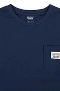 Levi's gyerek felső LONG SLEEVE POCKET TEE sötétkék, sima, 9EL555 termék 2. képe