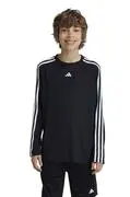 adidas gyerek hosszúujjú J TR-ES 3S LS fekete, nyomott mintás, IW0846 akciós termékkép 1