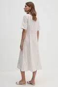 Tommy Hilfiger ruha bézs, midi, harang alakú, WW0WW42317 termék 2. képe