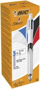 Golyóstoll, háromszínű, nyomósirónnal egyben, BIC "4 Colours" akciós termékkép 1