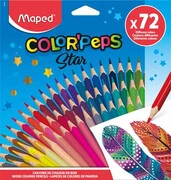  Színes ceruza készlet, háromszögletű, MAPED "Color'Peps Star", 72 különböző szín akciós termékkép 1