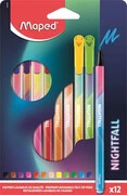  Filctoll készlet, 2,5 mm, kimosható, MAPED "Nightfall", 12 különböző szín akciós termékkép 1