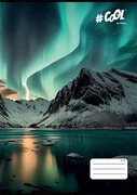  Füzet, tűzött, A4, kockás, 32 lap, COOL BY VICTORIA, "Aurora borealis", "87-32" akciós termékkép 1