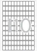  Etikett, 12x18 mm, kerekített sarkú, A5 hordozón, APLI, 1650 etikett/csomag akciós termékkép 1