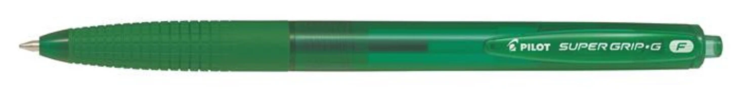  Golyóstoll, 0,22 mm, nyomógombos, PILOT "Super Grip G", zöld akciós termékkép 1