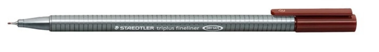  Tűfilc, 0,3 mm, STAEDTLER "Triplus 334", középbarna akciós termékkép 1