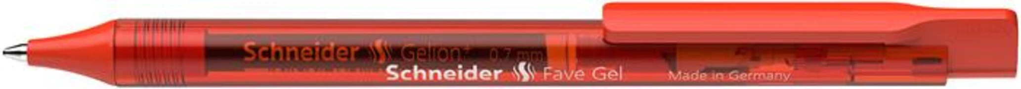  Zseléstoll, 0,4 mm, nyomógombos, SCHNEIDER "Fave Gel", piros akciós termékkép 1