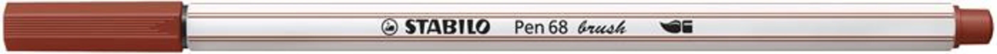  Ecsetirón, STABILO "Pen 68 brush", vörösesbarna akciós termékkép 1