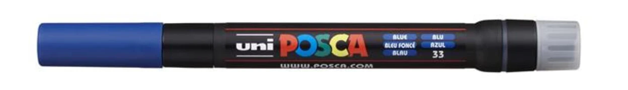  Ecsetirón, UNI "Posca PCF-350", kék akciós termékkép 1
