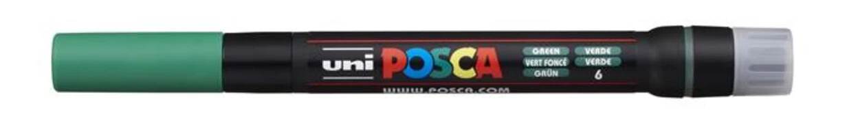  Ecsetirón, UNI "Posca PCF-350", zöld akciós termékkép 1