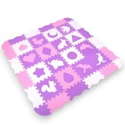 Habszivacs puzzle szőnyeg védőfallal inSPORTline Burgino 30,5x30,5x1 cm, 36 db termék 2. képe