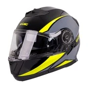 Flip-up bukósisak W-TEC Banelmeda  szürke-fekete-fluo sárga  XS (53-54) akciós termékkép 1