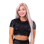 Női crop top Nebbia "Sandra D" 657 fekete S akciós termékkép 1