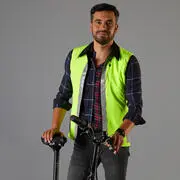 Férfi kerékpáros láthatósági mellény, kifordítható - 560-as Btwin akciós termékkép 1