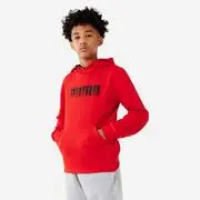 Gyerek kapucnis pulóver, Puma, piros, mintás Puma akciós termékkép 1