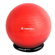 Gimnasztikai labda inSPORTline Top Ball 65 cm BallBase alappal piros akciós termékkép 1