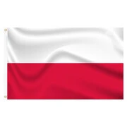 Zászlótartó rúd, lengyel zászlóval termék 2. képe