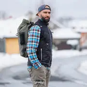 Férfi fűthető mellény inSPORTline WARMhim  XS  fekete akciós termékkép 1