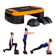 Multifunkciós Aerobic step lépcső  inSPORTline Multifun fekete-narancs akciós termékkép 1