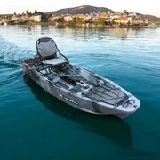Összecsukható pedálos kajak inSPORTline Rhoner Urban Camo, fogantyú, horgászbottartó, lehajtható ülés, egyszerű kormányvezérlés, tárolórekeszek,38 kg termék 2. képe