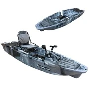 Összecsukható pedálos kajak inSPORTline Rhoner Urban Camo, fogantyú, horgászbottartó, lehajtható ülés, egyszerű kormányvezérlés, tárolórekeszek,38 kg akciós termékkép 1