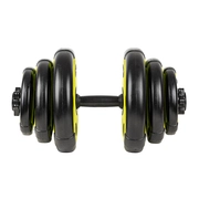 Egykezes súlyzó szett inSPORTline 3-18 kg fekete-zöld termék 2. képe