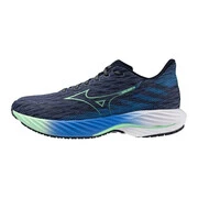Mizuno Wave Rider 28 VintageIndigo/NeoMint/FrontBlu futócipő akciós termékkép 1