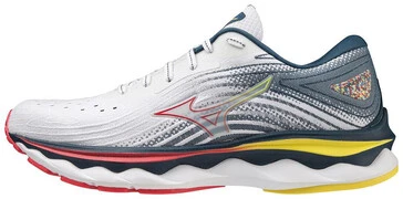 Mizuno Wave Sky 6 White / Hibiscus / Buttercup futócipő akciós termékkép 1