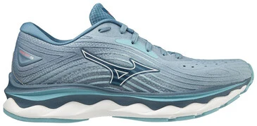 Mizuno Wave Sky 6 Blue Shadow / White / Milky Blue futócipő termék 2. képe