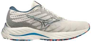 Mizuno Wave Rider 26 Snow White / Silver / Ibiza Blue futócipő termék 2. képe