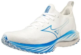 Mizuno Wave Neo Wind White / Silver / Peace Blue futócipő termék 2. képe