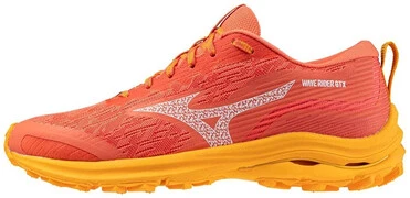 Mizuno Wave Rider GTX Hot Coral/White/Carrot Curl futócipő akciós termékkép 1