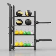 Állvány tornaeszközök tárolására tolódzkodóval és acél platformmal UF-011 Marbo Upform termék 2. képe
