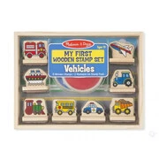 Melissa &amp; Doug Első nyomdám, fa nyomda készlet - járművek akciós termékkép 1