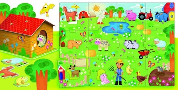 Carotina baby progresszív puzzle - állatkölykök termék 2. képe