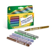 Crayola - Metálfényű filctoll készlet - 6 db-os akciós termékkép 1