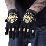 Motoros kesztyű W-TEC Black Heart Restarter fekete S termék 2. képe