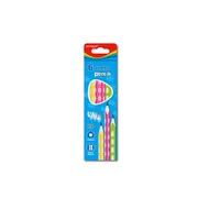  Grafitceruza HB, háromszögletű 6 db/bliszter Keyroad Jumbo vegyes színek akciós termékkép 1
