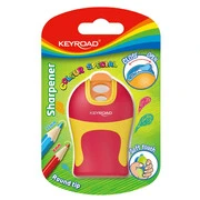  Hegyező 2 lyukú tartályos, fedeles, ceruzahegy gömbölyítő Keyroad Colour Special vegyes színek akciós termékkép 1