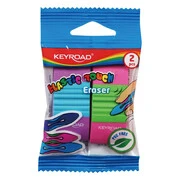  Radír, PVC mentes 2 db/bliszter Keyroad Elastic Touch vegyes színek akciós termékkép 1